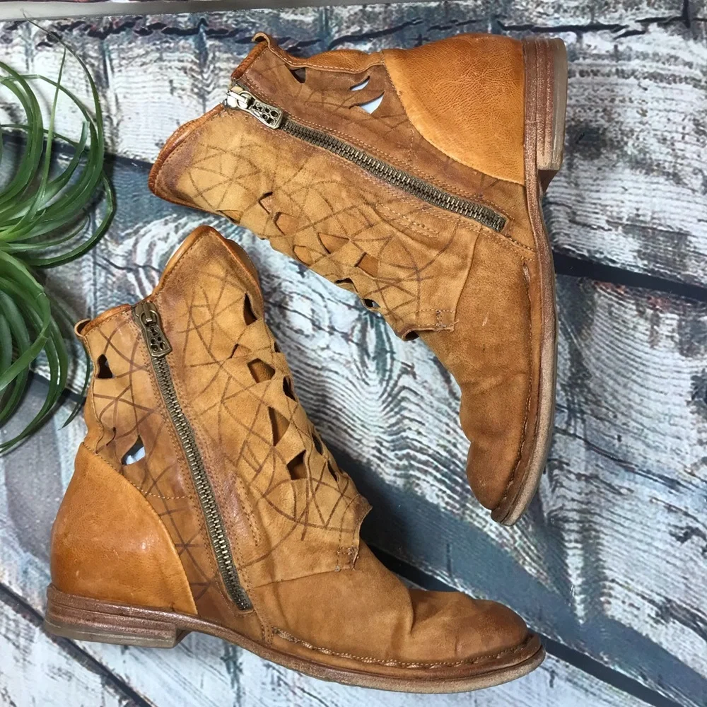๐๐ธ A.S 98 Nellyn Leather Suede Bootie ๐ธ๐ - Picture 6 of 16